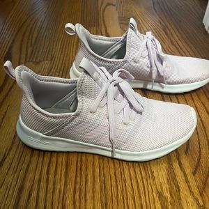 Womens Adidas Cloudfoam light purple sneakers